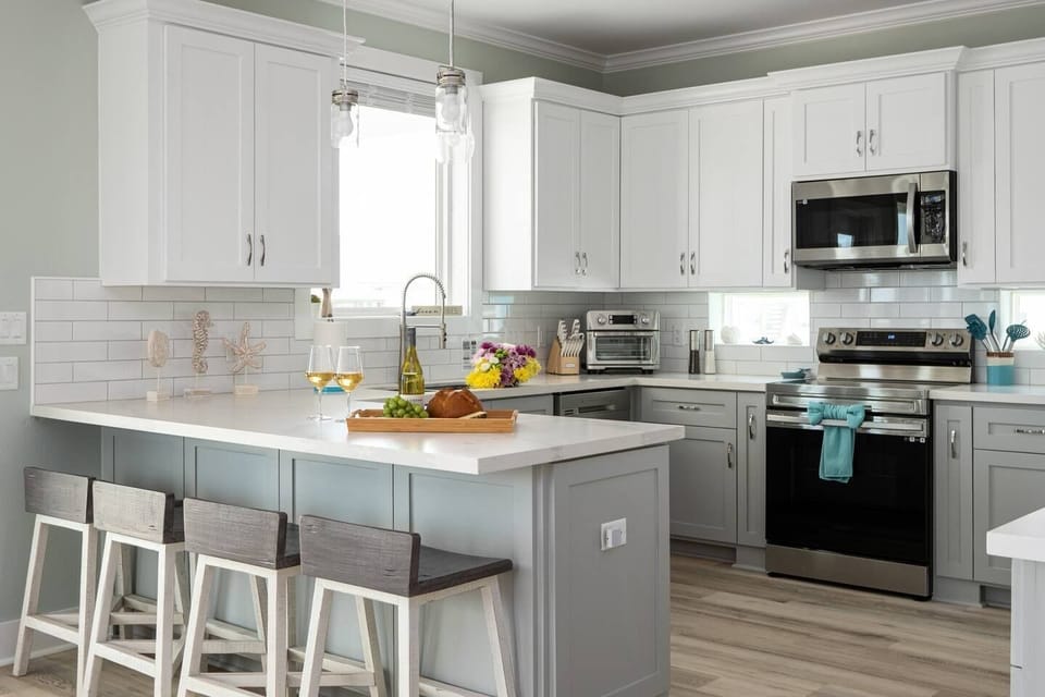 Fully stocked kitchen