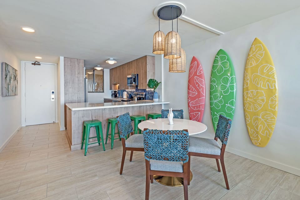 Plenty of options in the dining area.