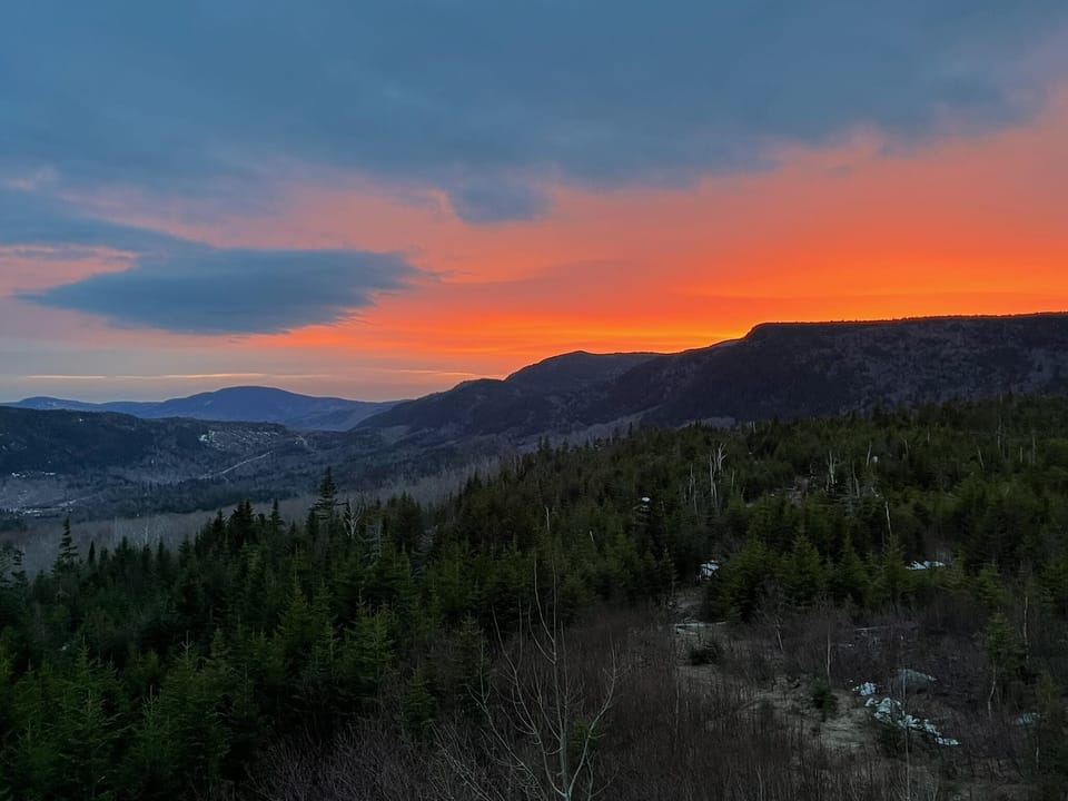 sunsets in the mountains, pics do no justice
