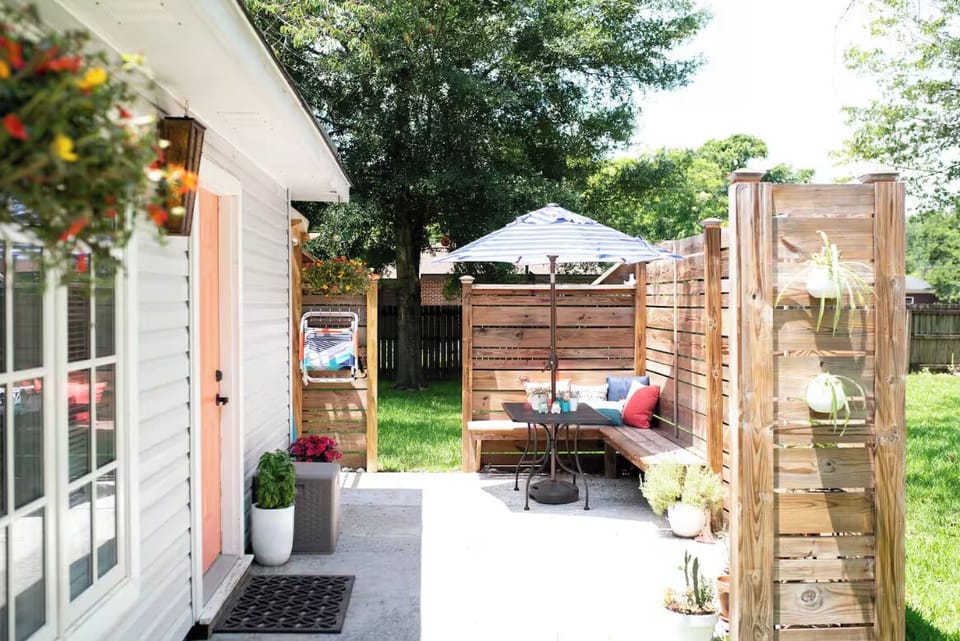 Your very own patio. Smoking outside is permitted. 