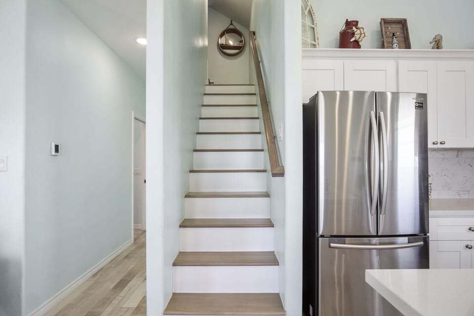 Stairs to the second floor. 