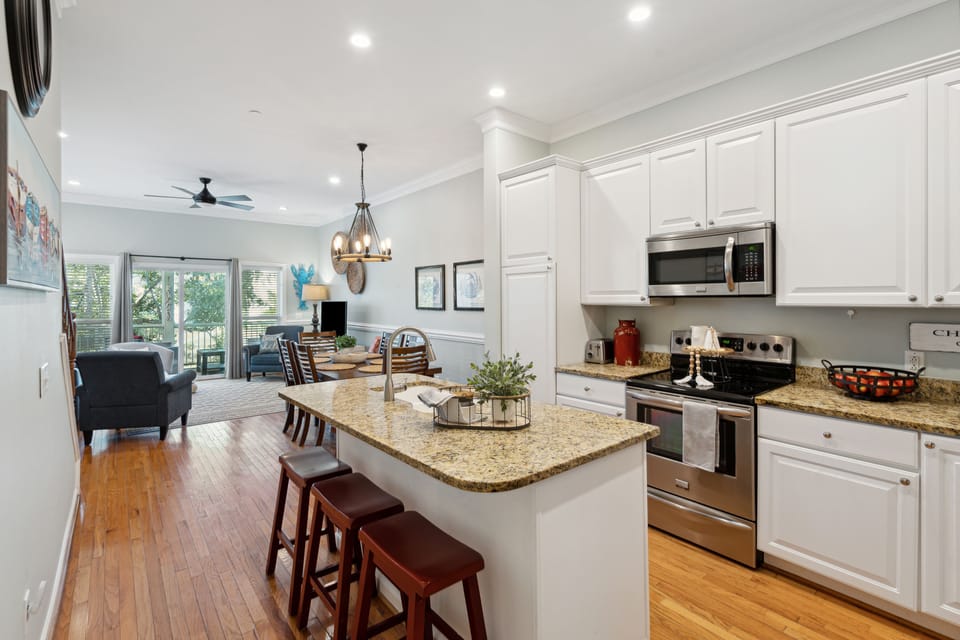 Open Floor Plan Kitchen, Dining, and Living room