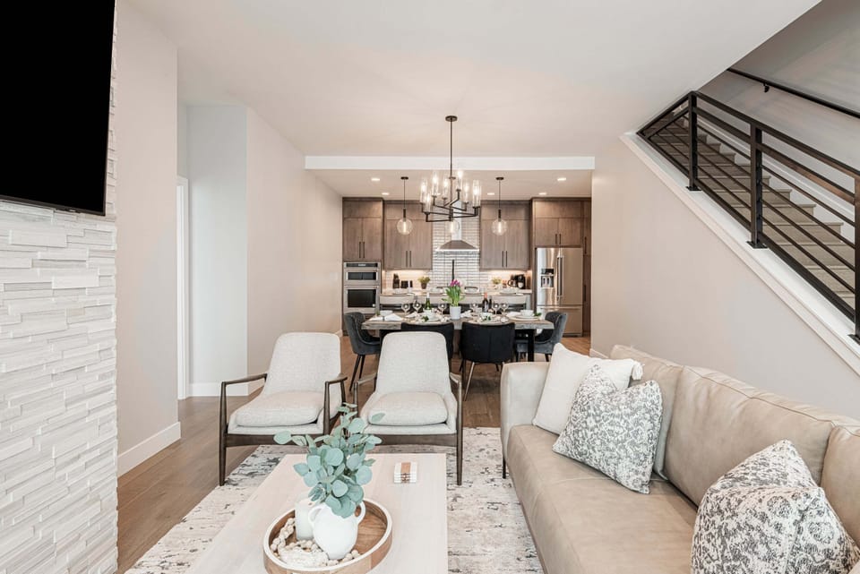 Main/2nd level with all new contemporary furnishings