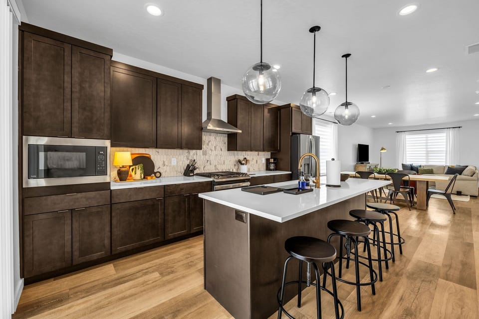 The Kitchen is fully stocked with everything that you will need. 