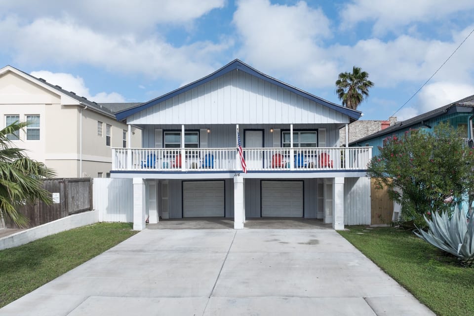 Driveway and front of house