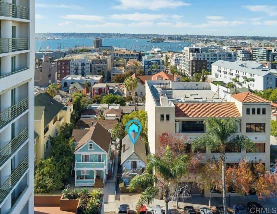 Our home! Just blocks from the bay. 