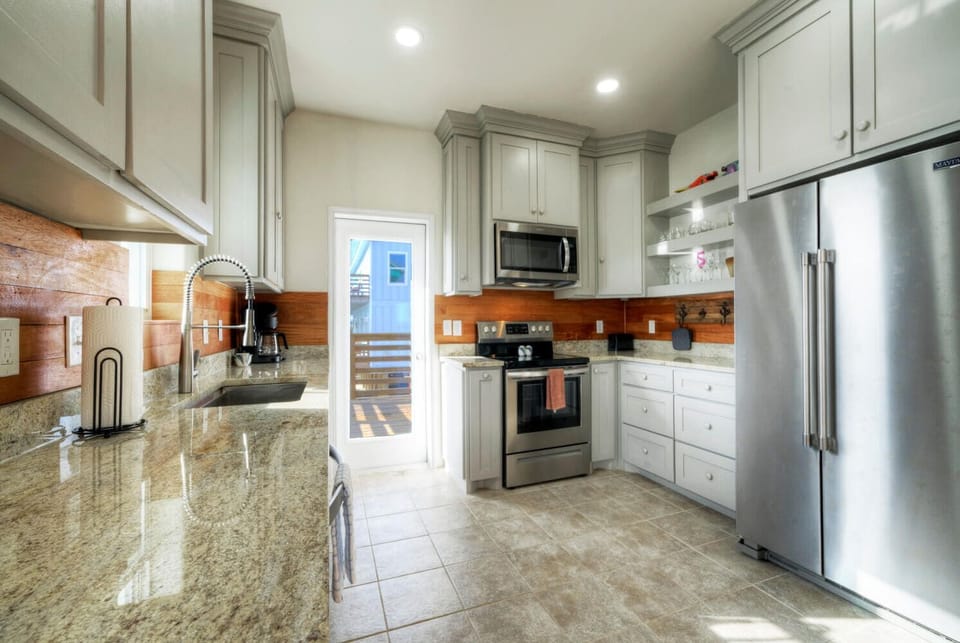 Spacious kitchen fit for a chef.