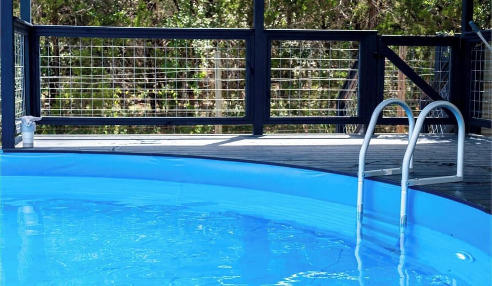 Stay refreshed at the Rustic Barnyard Tin Trough Pool!                                                                                 (18` in diameter X 4` deep)                                     Exclusively for all of our Rustic Barnyard guests!
