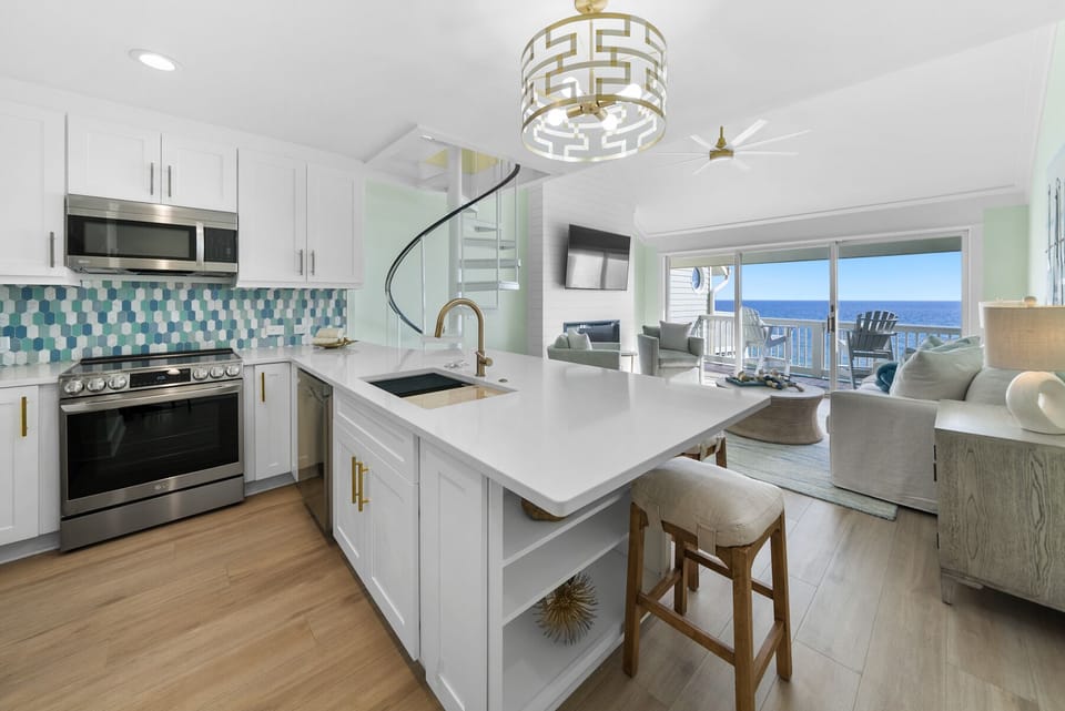 Kitchen w/ Gulf Views