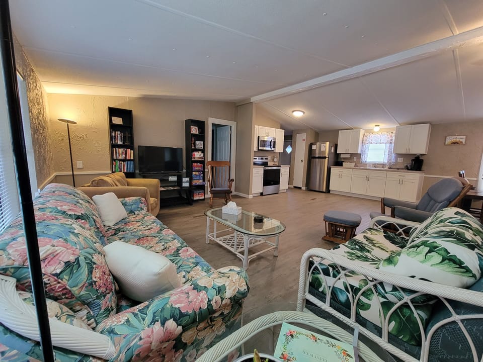 living room - smart tv + lots of games / books - very open w/ lots of room