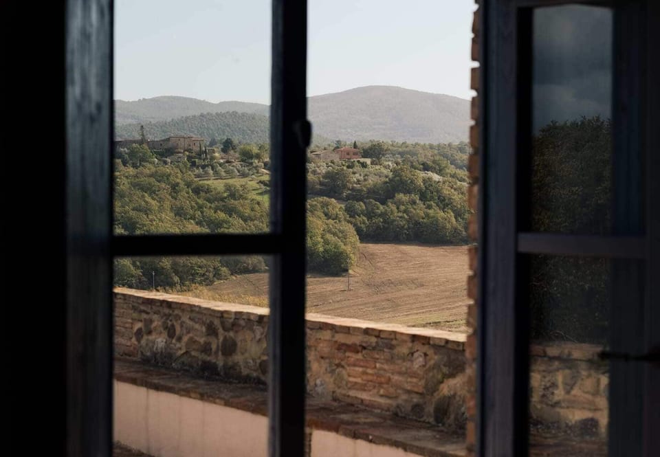 Rooftop Vista of the Rolling Tuscan Hills