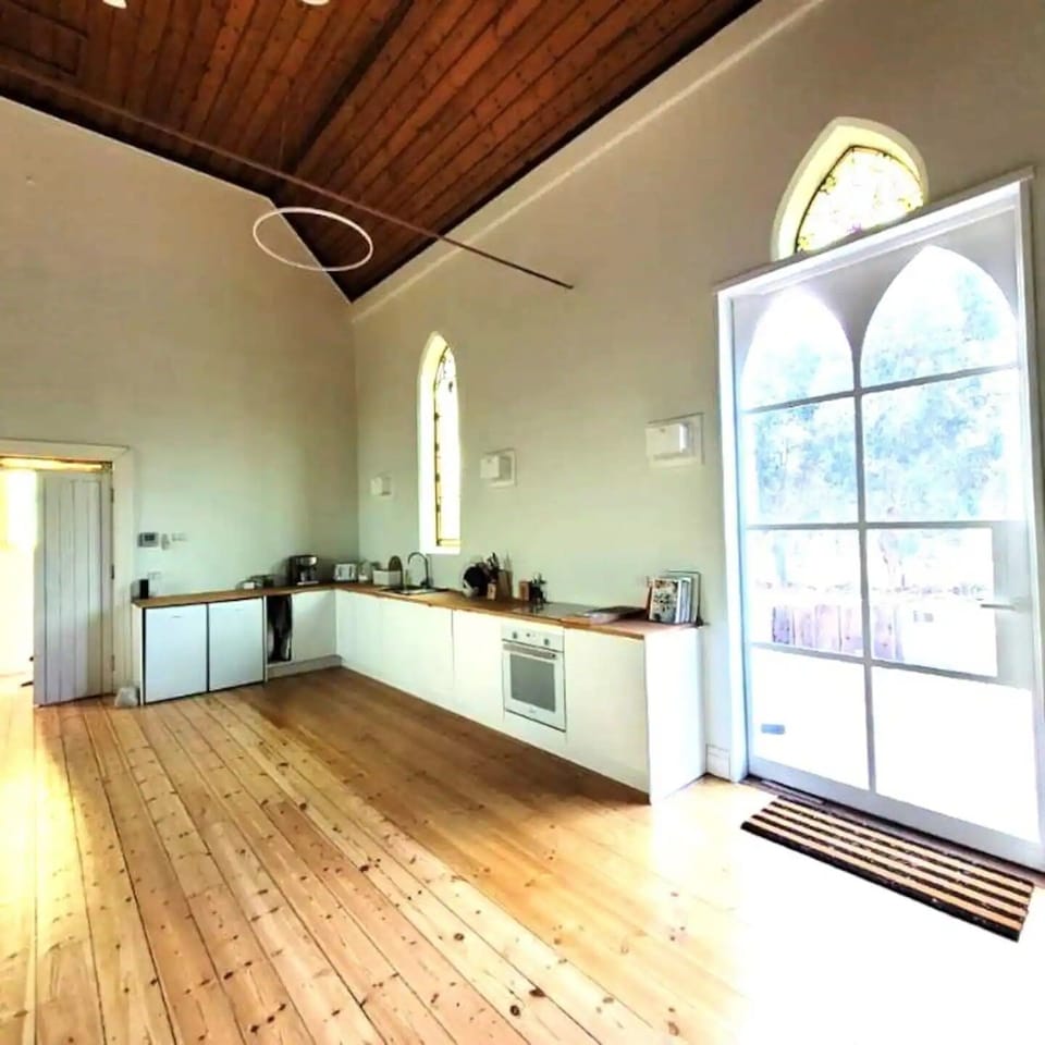 The modern kitchen is well equipped for cooking up a storm.