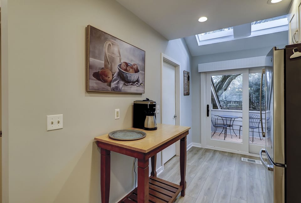 Newly renovated kitchen with modern appliances including a Keurig and Drip Coffee Maker