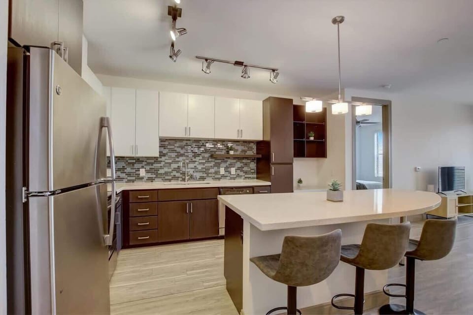 Kitchen and dining area