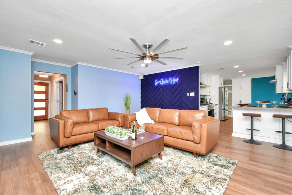 The beautiful and bright living space is the heart of the home, perfect for socializing and making memories.