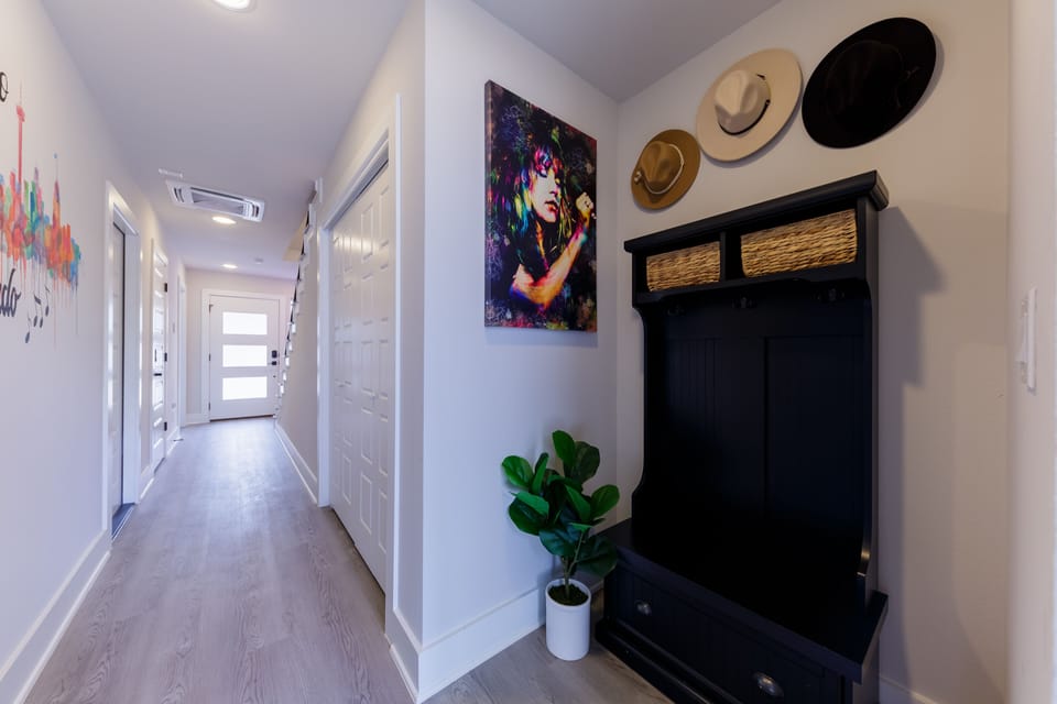Mudroom right off the back porch.