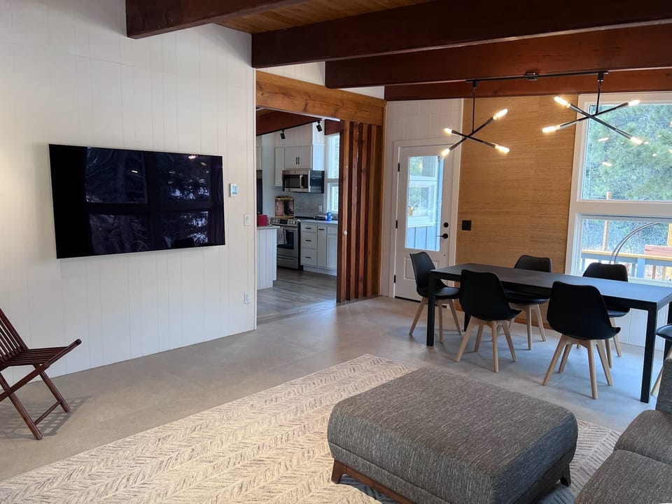 Family room with tv