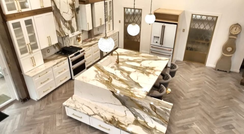 Drone View of Kitchen