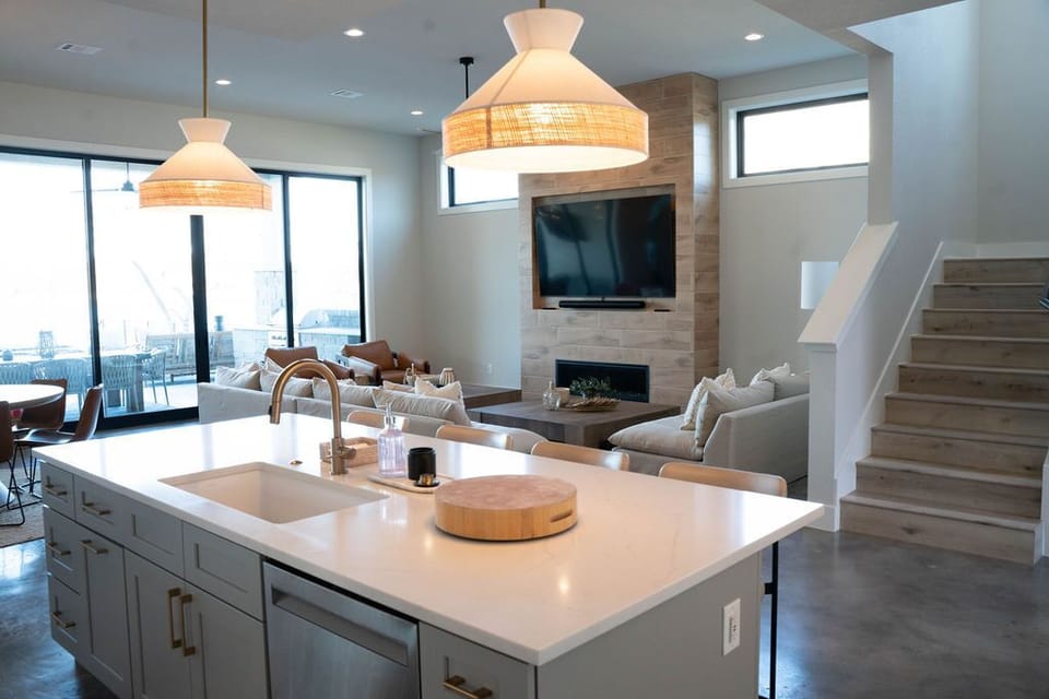 Open floor downstairs area.