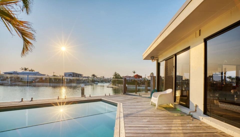 Sunsets over the pool- the best way to finish your day