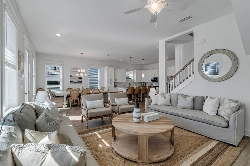 Lots of comfortable living room seating
