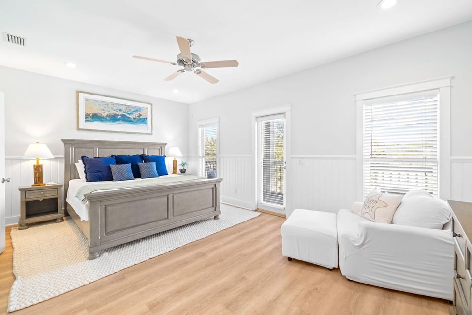Primary bedroom features a King bed.
