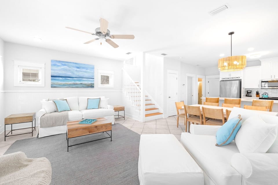 Home features a bright and modern coastal feel!