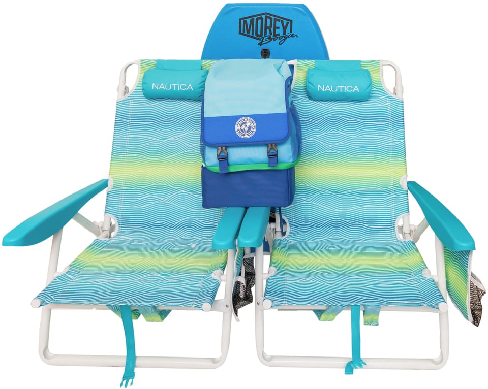Beach chairs, Boogie board & Cooler
