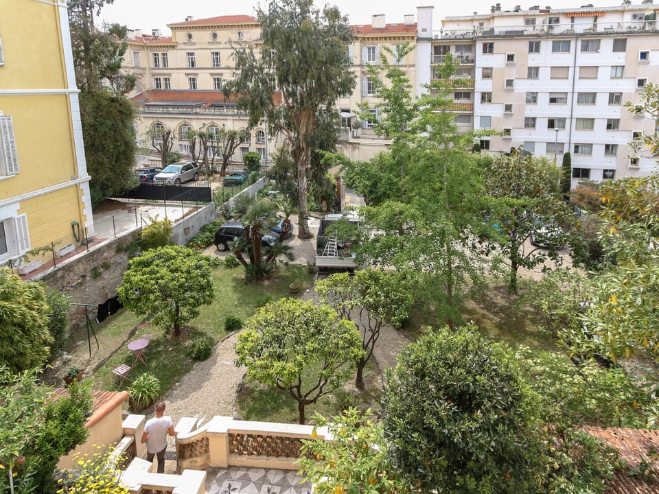 Terrace view on Public garden