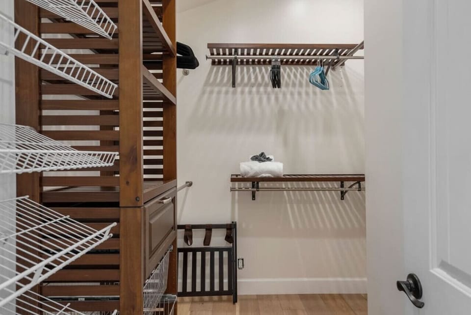 Master closet with extra storage