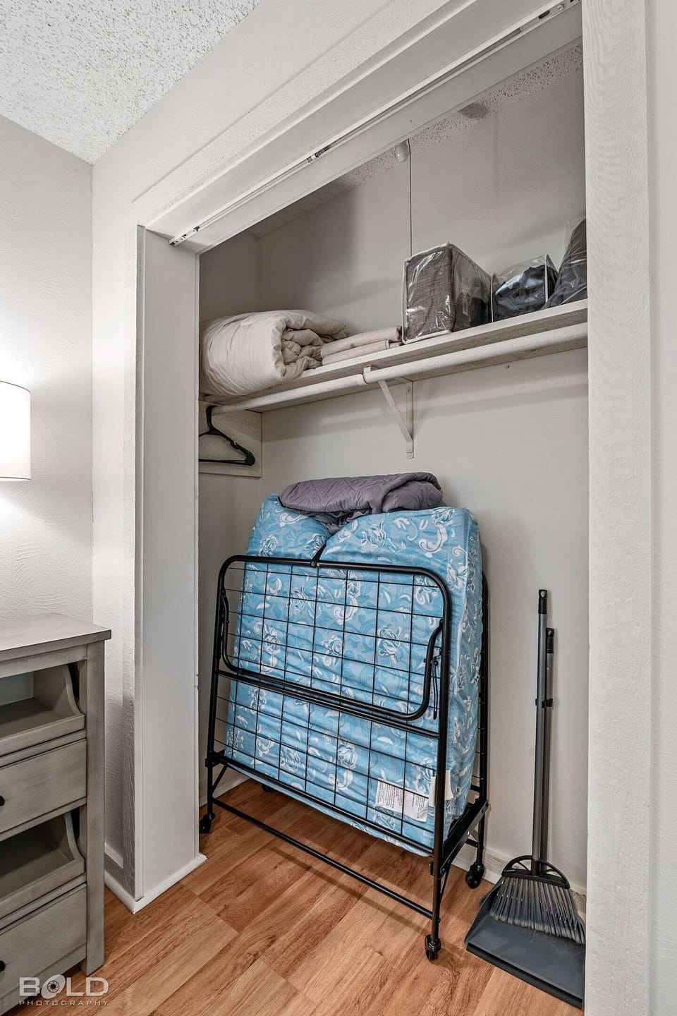 Bedrooms 1 & 2 each have a rolling memory foam cot for extra guests. 