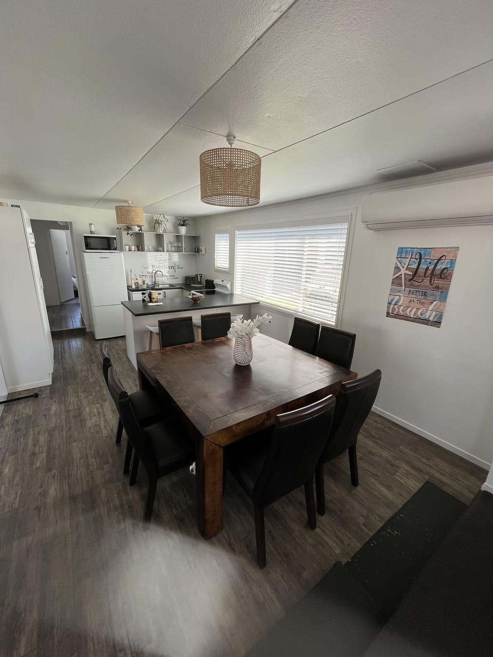 Dining room seats 8