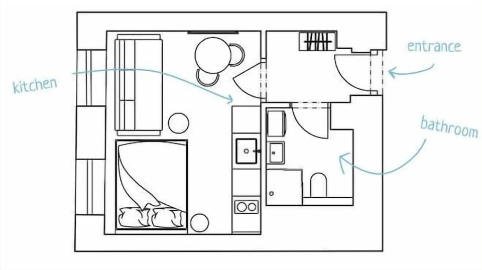Floor plan of the apartment