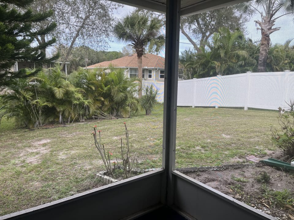 Screened Sun Room in Back