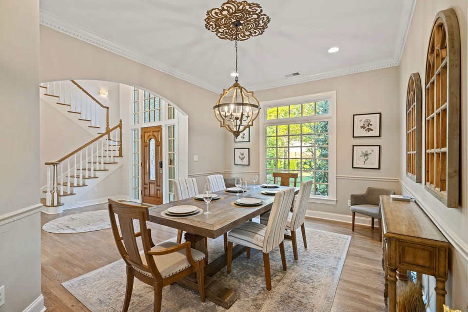 Main Level Dining room with seating for 6+.
