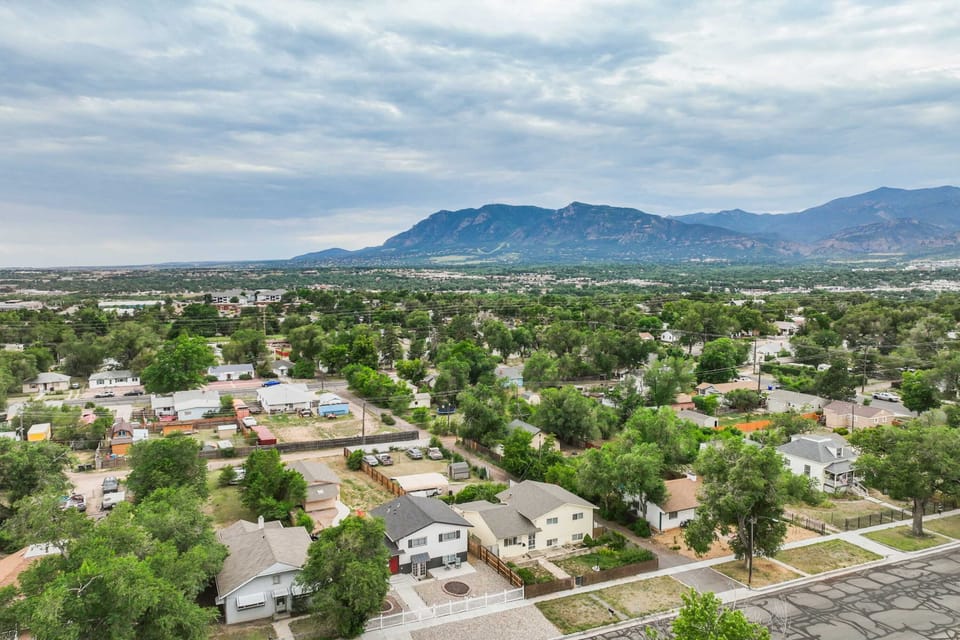 Enjoy scenic views of lush greenery and the landscape