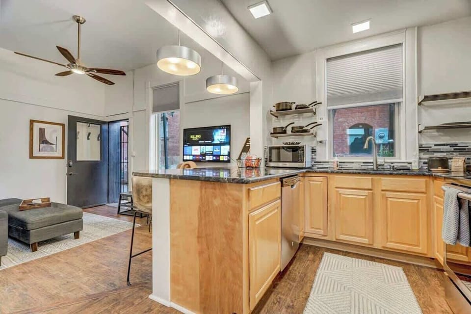 Fully stocked and consisting of all major appliances needed for a comfortable stay!
