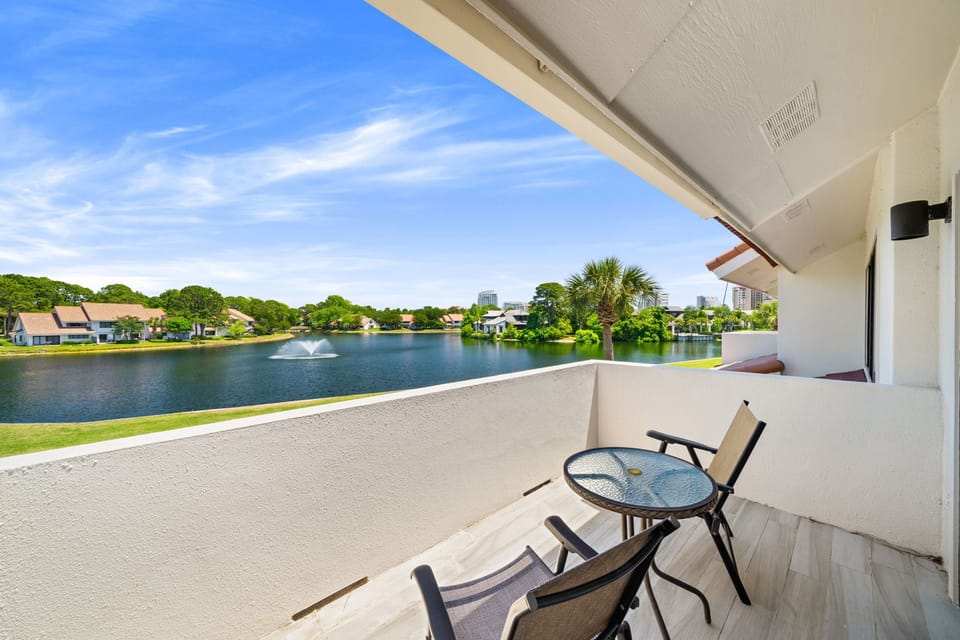 2nd Floor Private Master Balcony Overlooking Lake