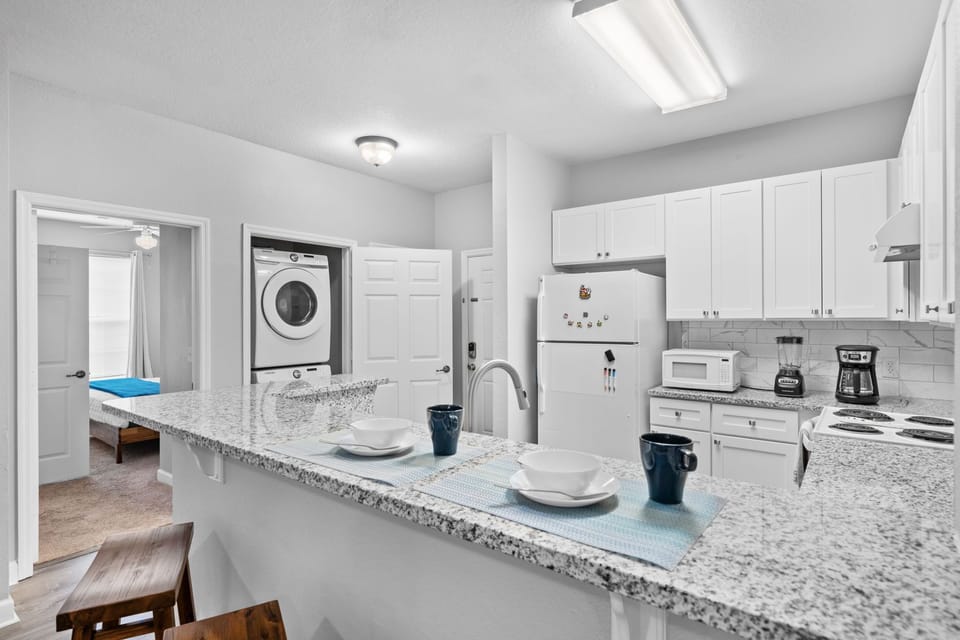 All rooms are integrated on the same floor.