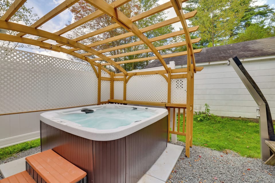 Furnished Patio | Private Hot Tub | Outdoor Shower