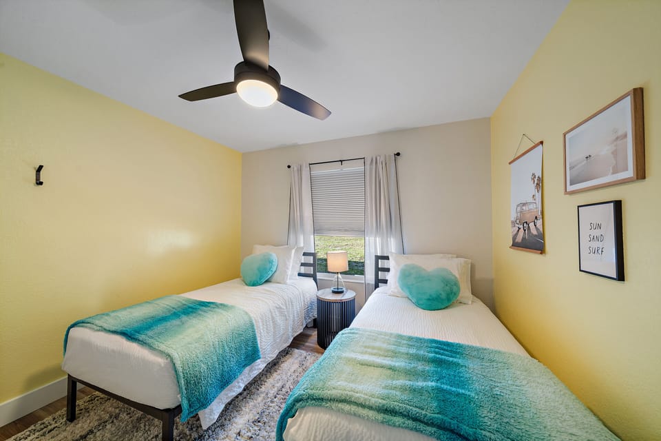 Bedroom 3 - 2 Twin Beds. Helix twin beds for an incredible night of sleep!