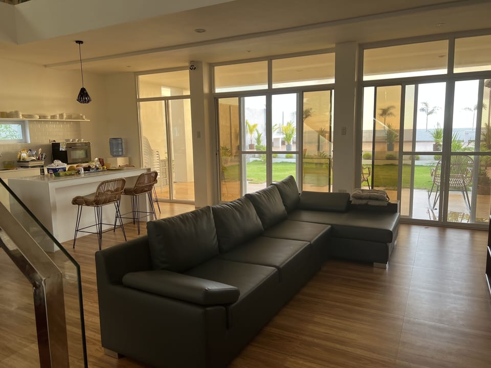Feel the ocean breeze through these wide sliding doors.
