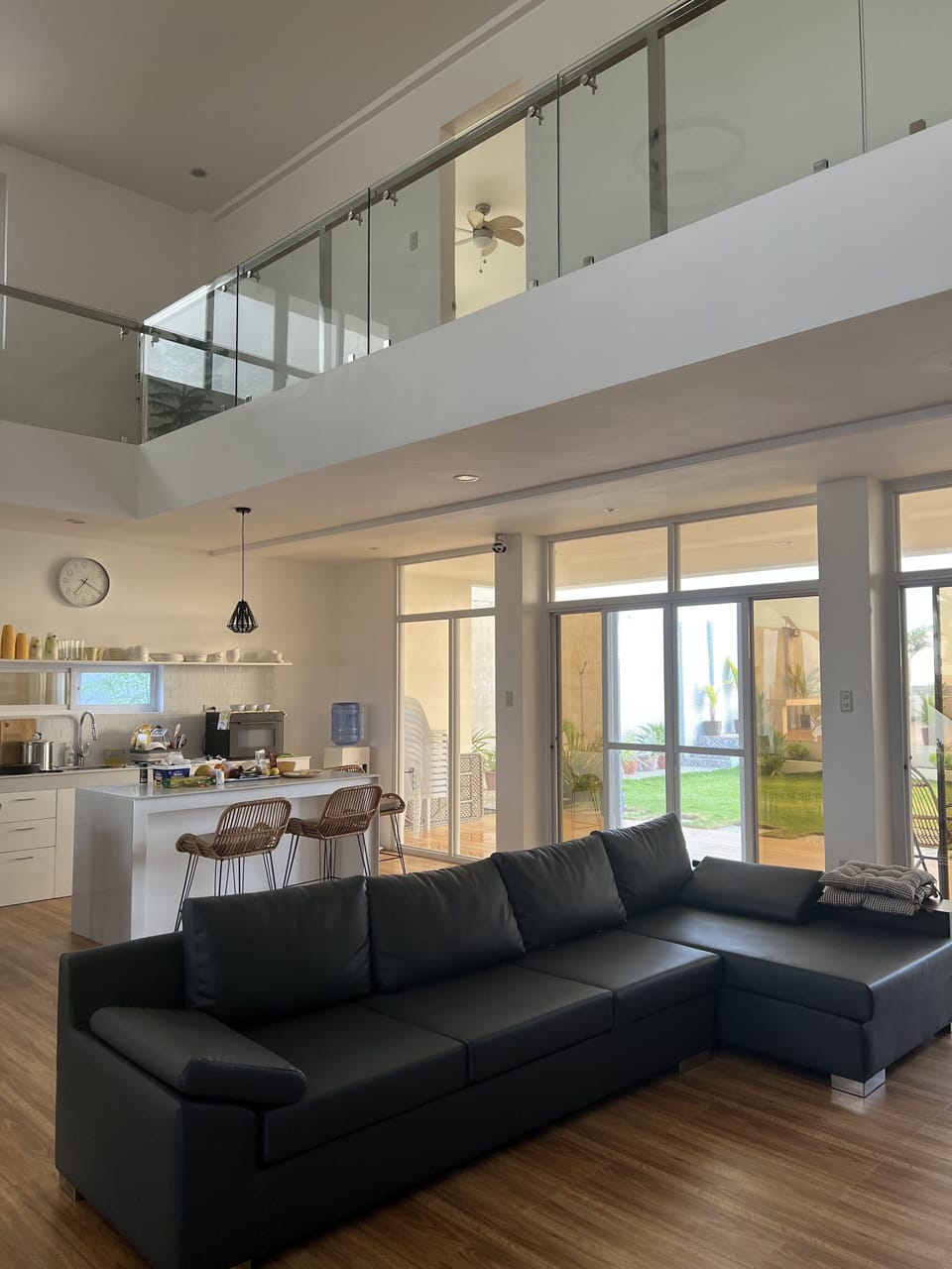 You can relax on this couch or cook a special meal.