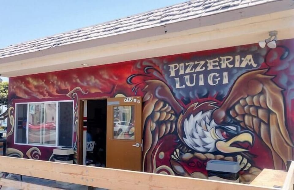 Pizza across the street