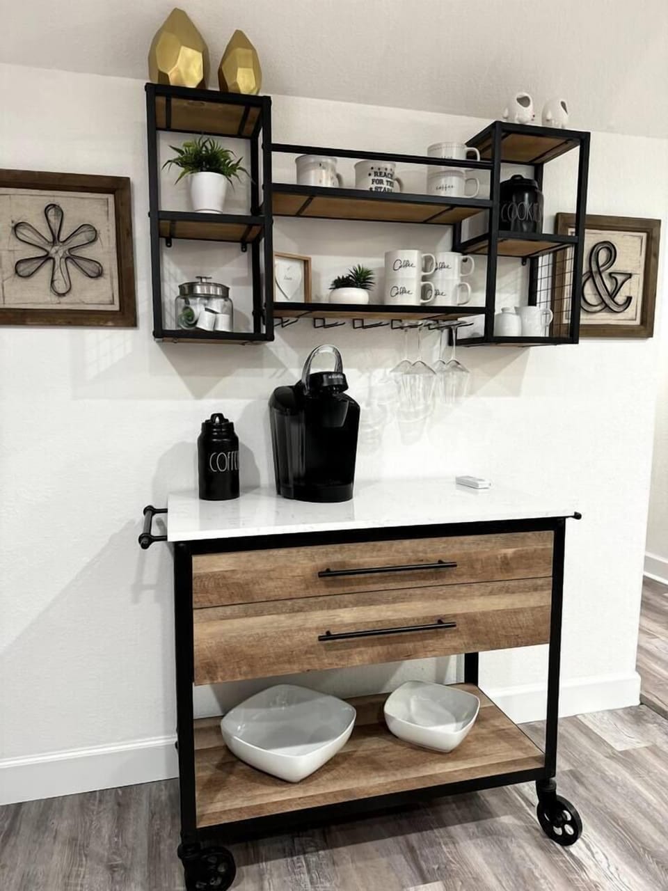 Coffee Bar with additional prep space 