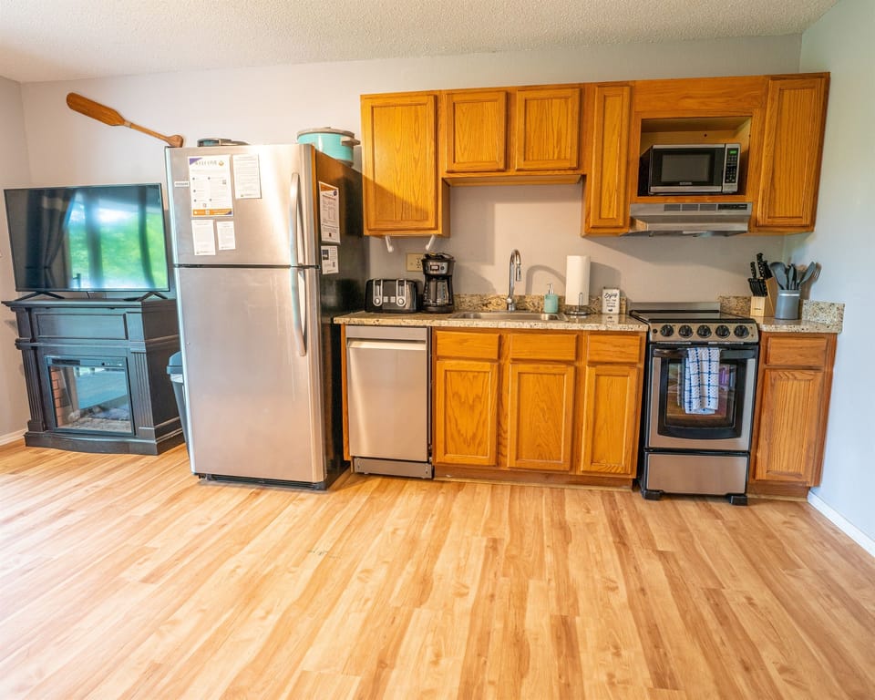 Well-stocked kitchen for cooking up a family meal