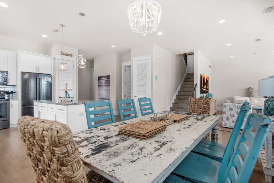 Dining table seats 8