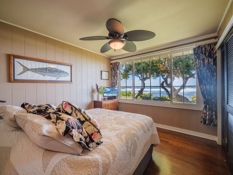 Panoramic outdoor views right in front of your bed.