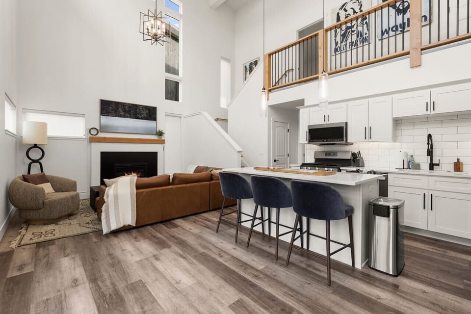 Living area and Kitchen