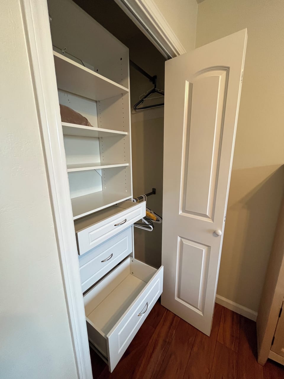 California closets in both bedrooms.